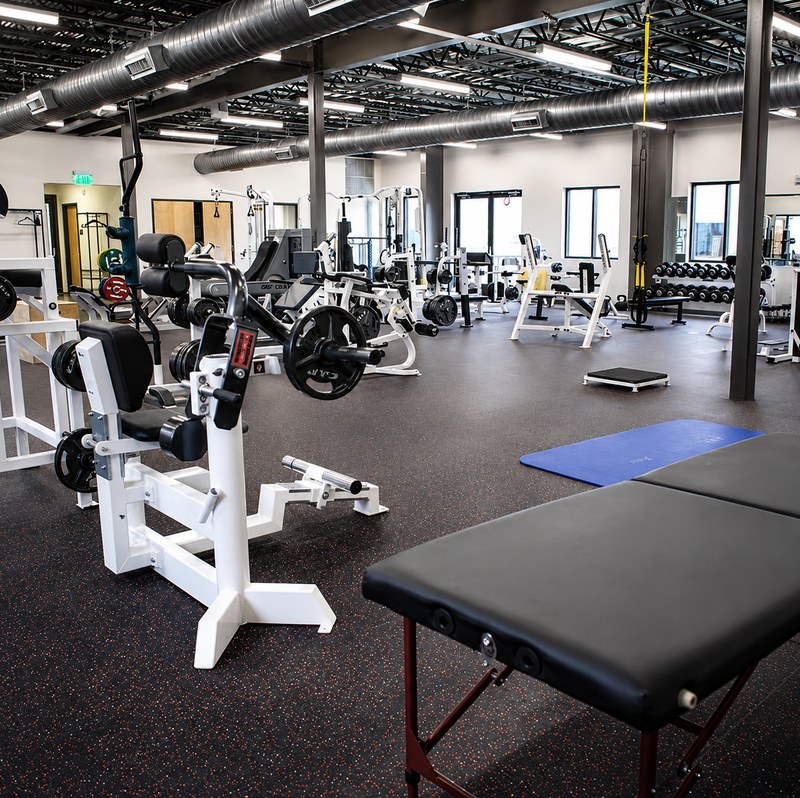 Strength and recovery equipment inside the R4 Flow weight facility